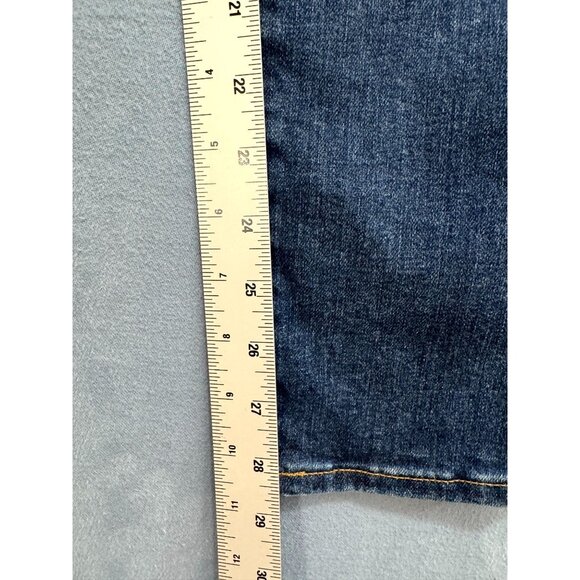 Madewell Curvy High Rise Skinny Jeans Denim Stretch Cotton Women Blue Size 28T - Picture 9 of 11